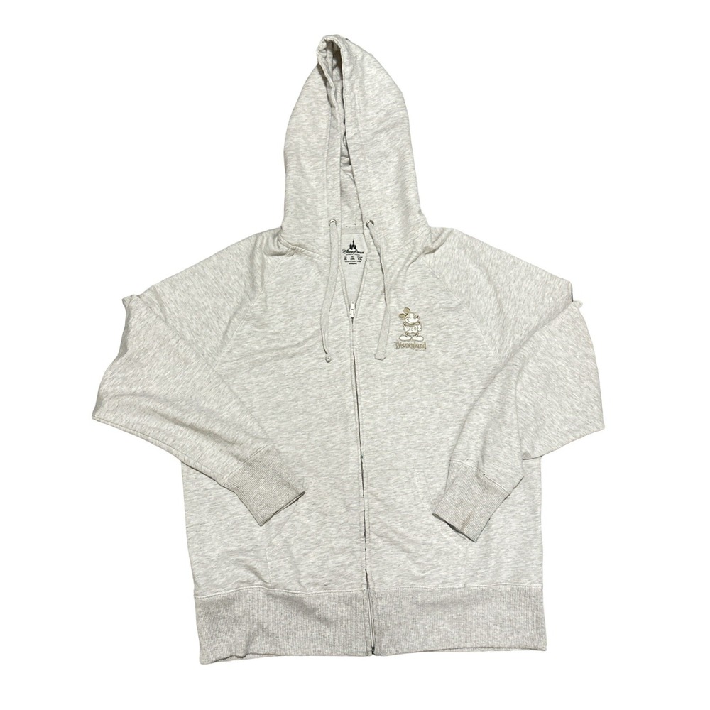 Disney Parks‎ Disneyland Resort Women's Gray Hoodie Full Zip Jacket Size XL